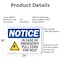 Signmission In Case Of Emergency Pull Cord, 24 in W x Rectangle, Aluminum OS-2PACK-NS-A-1824-L-13670 - alternate 2
